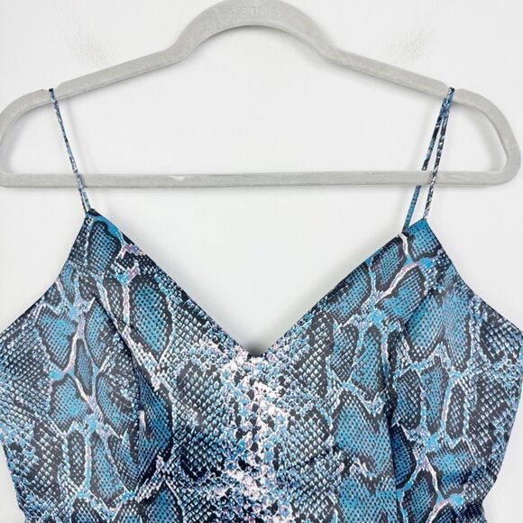 LOVERS + FRIENDS | REVOLVE Young Love Snakeskin Print Mini Dress Women’s Size L - Picture 4 of 10